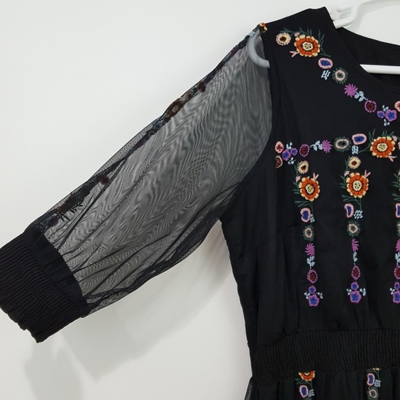 **NFS** ELOQUII Embroidered Fit & Flare Dress 20 - Picture 5 of 8